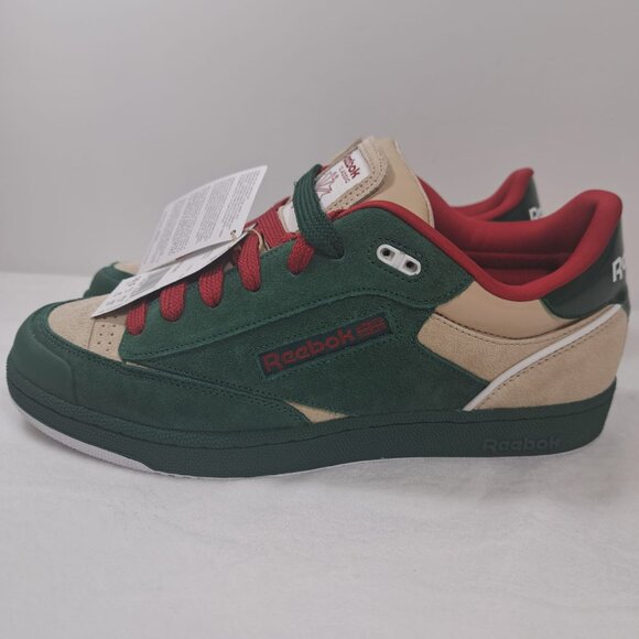Reebok Club‎ C Bulc Color Dark Green Oat Sneaker with Extra Laces 10.5 NWT - Picture 3 of 11